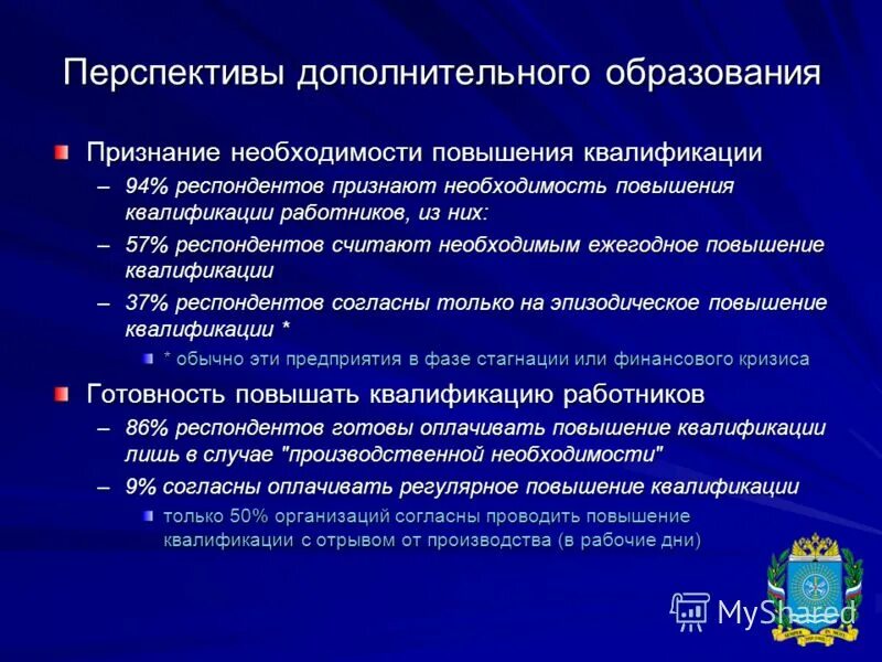 Перспективы дополнительного образования детей. Перспективы дополнительного образования детей