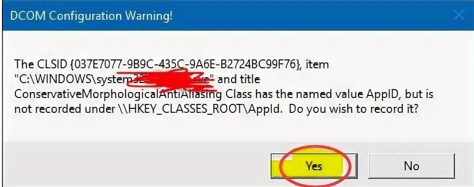Error class name
