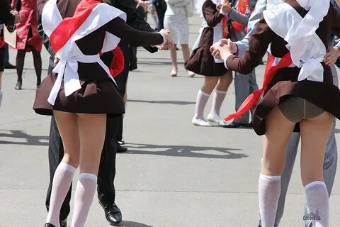 Graduation upskirts.