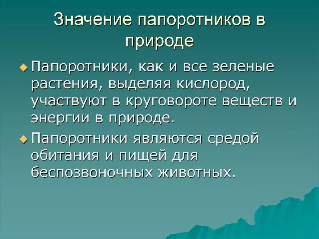 Значение папоротников в жизни природы. Значение папоротников в природе. Роль папоротникообразных в природе. Роль папоротников в жизни человека. Значение папоротников в природе и жизни человека.