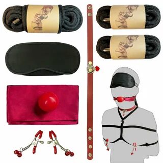 8 Pcsset BDSM Bondage Kit Handcuffs Nipple Clamps Mouth Ball Gag, 3pack So...