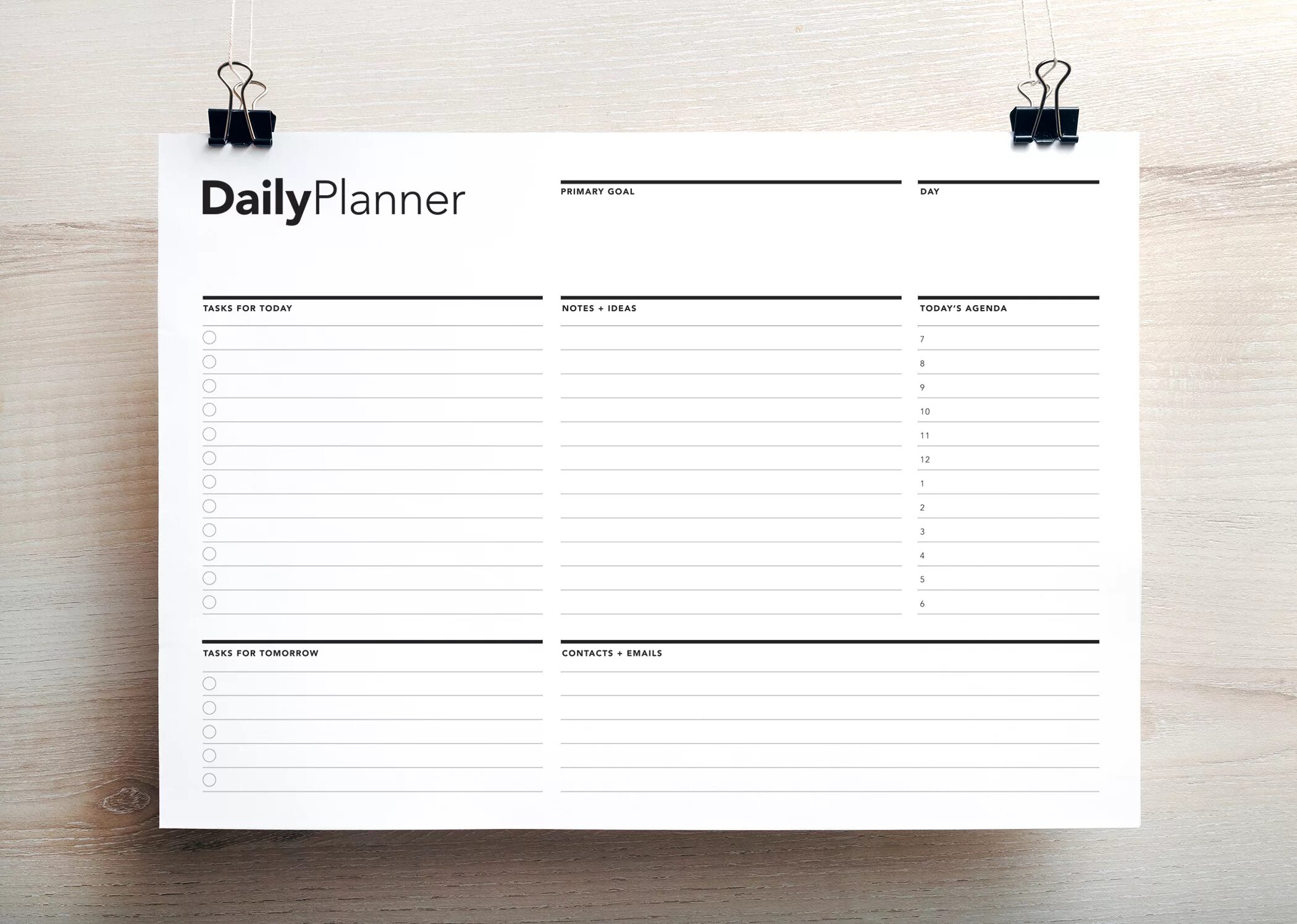 Planning list