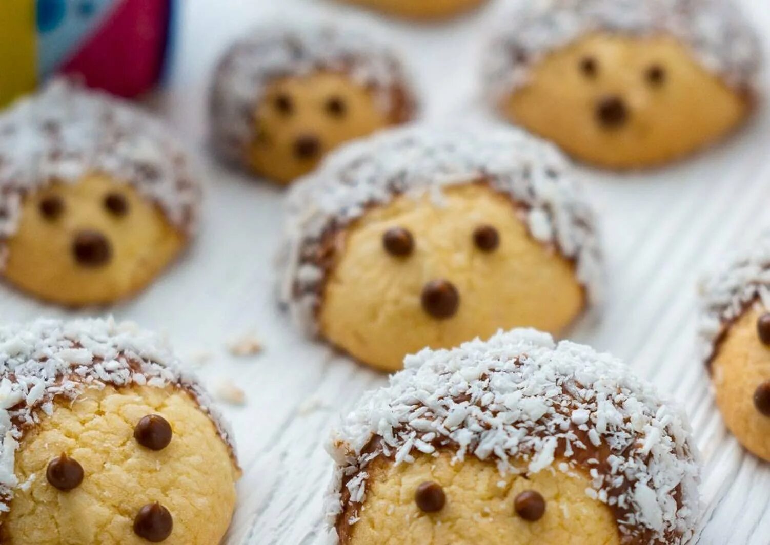 Рецепт печенек для детей. Красивая выпечка для детей. печенье ежики. сладости выпечка для детей. необычная выпечка для детей.