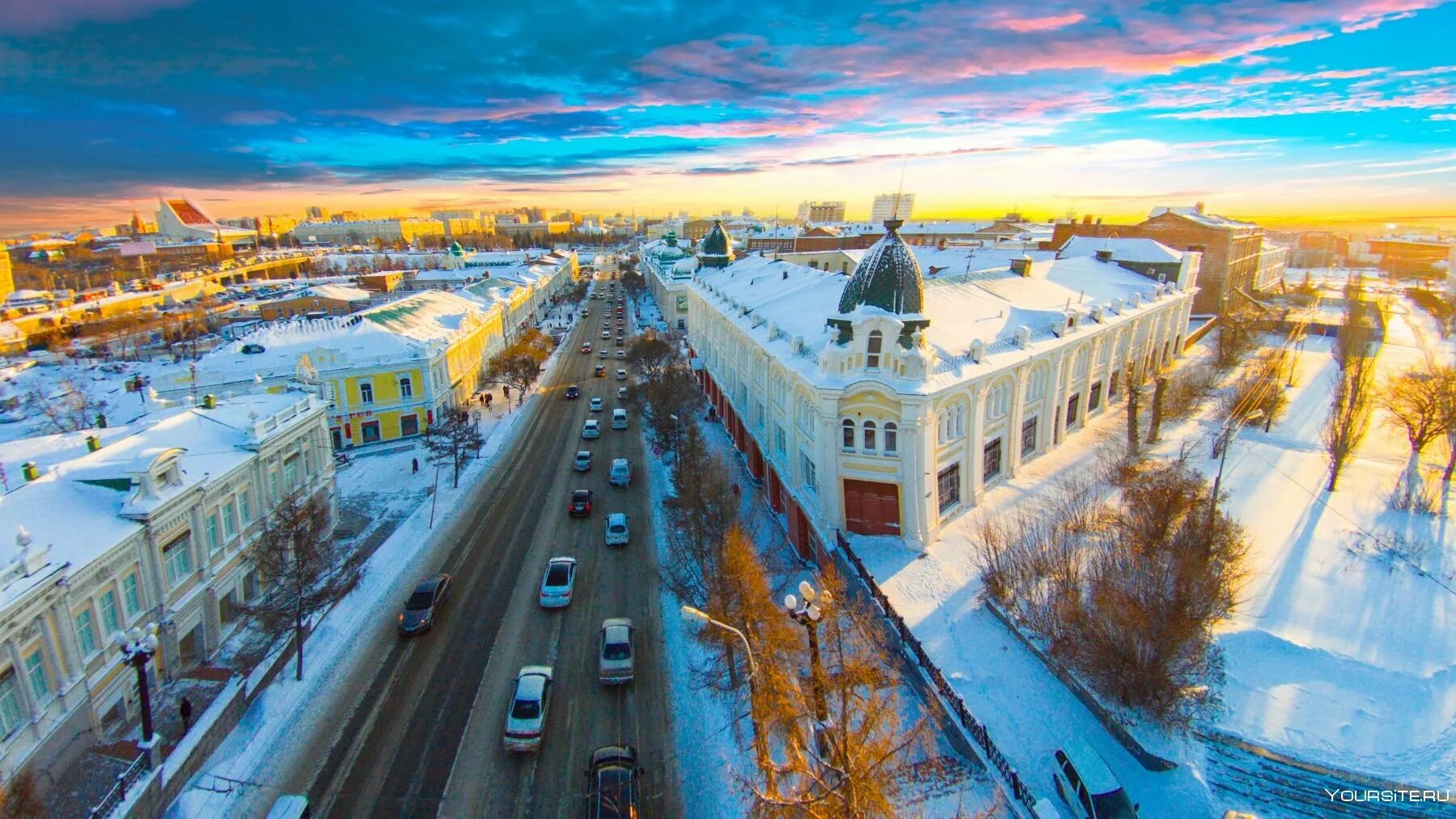 Омск центр города. Улица Ленина Омск зимой. Любинский проспект Омск зима. Ленина Омск зимой.