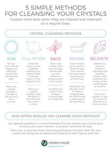 How to cleanse crystals: take care and take charge of your crystals.