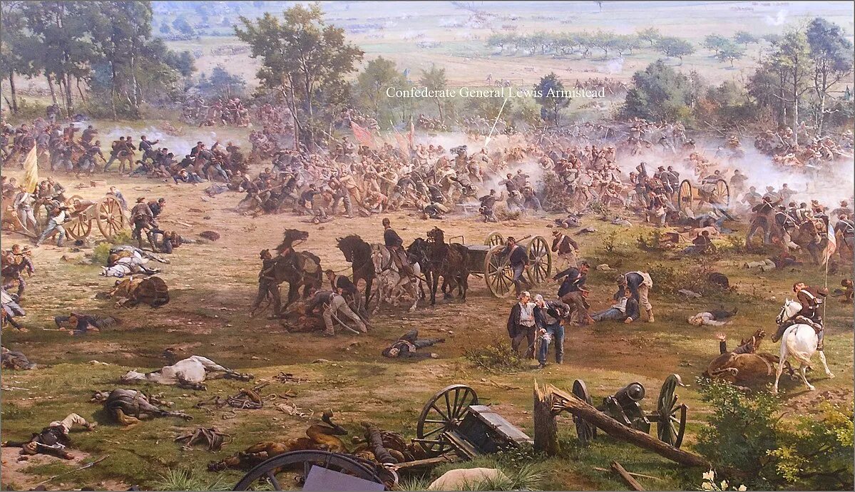 Идея стара атака состоялась. Поль Филиппото. Панорама битвы при Геттисберге. Геттисберг атака Пикетта. Битва у Геттисберга. Gettysburg 1863.