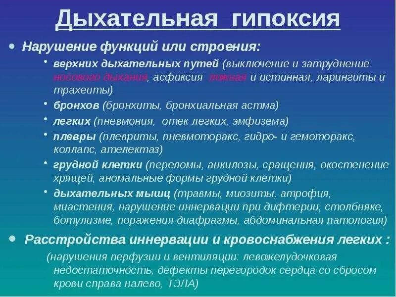 Как лечить гипоксию у взрослых