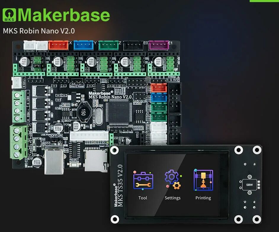 Makerbase MKS Robin Nano. MKS Robin Nano v3. MKS Robin Nano v1.1. Makerbase MKS Robin Nano v1.2.