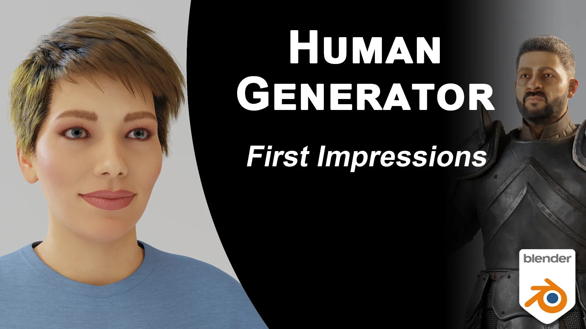 Human Generator. Generated Humans. Generation Blend. First Human Generation.