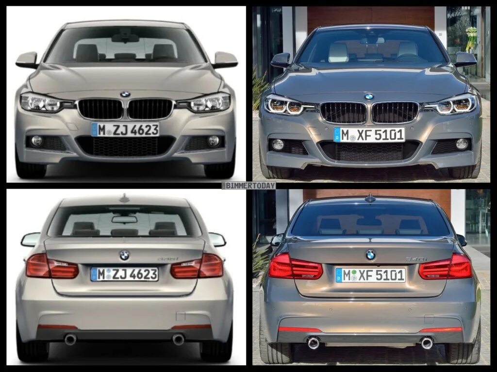 Как отличить м. BMW 3 f30 Рестайлинг. BMW f30 LCI. БМВ f30 дорестайлинг. BMW f10 Рестайлинг и дорестайлинг.