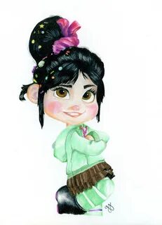 Dibujo de Vanellope Von Schweetz Etsy.