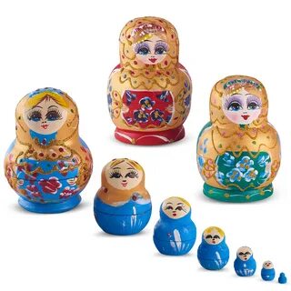 Set păpuși matrioska 13 cm - model 2.