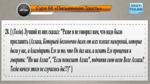 Перевод ясина на русский язык