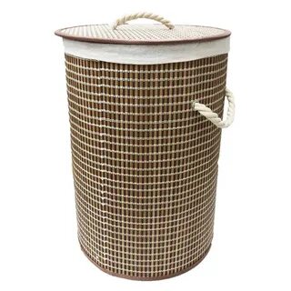 Корзина для белья Selecta 35x35x50 см из бамбука - купить в интернет-магазине "Д