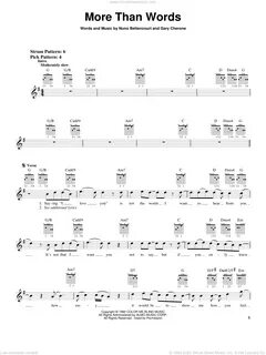 More than words аккорды