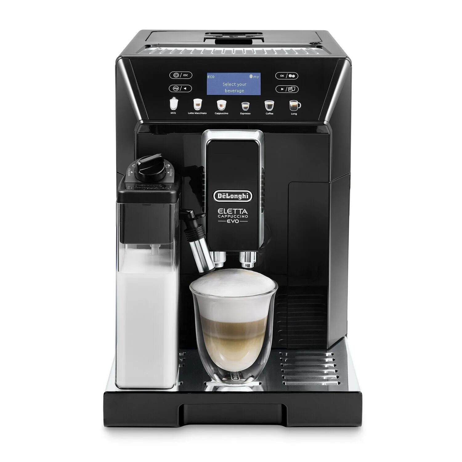 Кофемашина делонги эво. Кофемашина de'Longhi Eletta Cappuccino ECAM 44.664 B. Кофемашина Delonghi ECAM46.860.B. Кофеварка de`Longhi Eletta Cappuccino ECAM 44.660.B. ECAM 46.860.