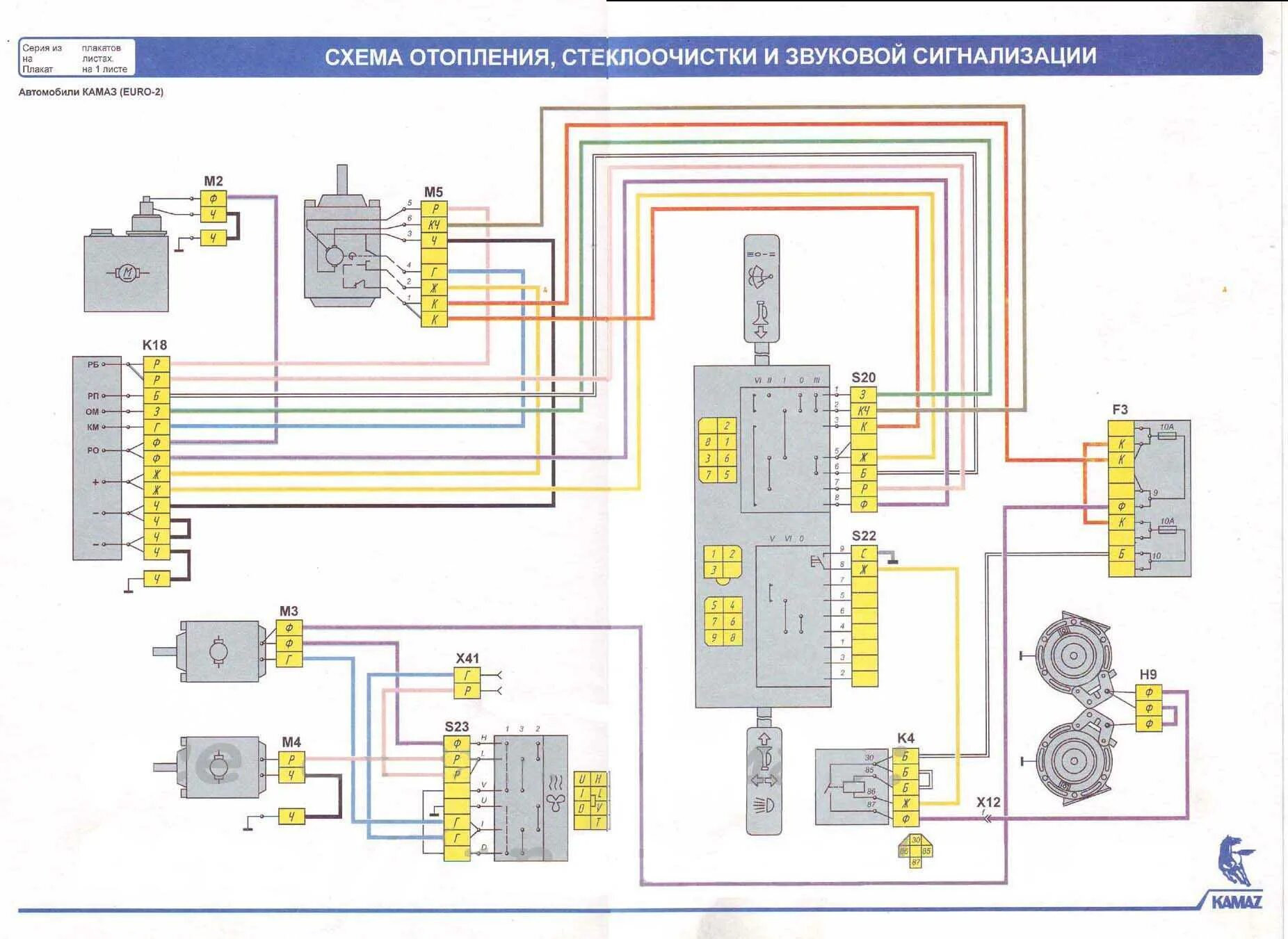 Схема подключения печки камаз. Схема подключения отопителя камаз 5320. Схема подключения печки камаз. Камаз схема включения вентиляторов отопителя. Схема дворников камаз 6520.