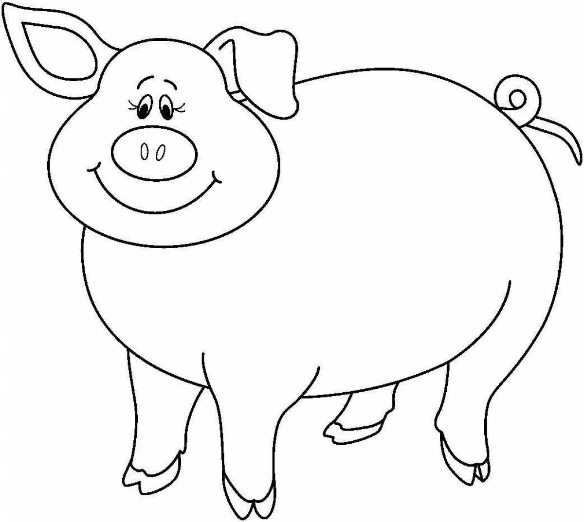 Pig coloring
