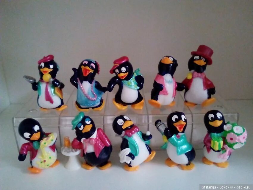 Киндер игрушки пингвины
