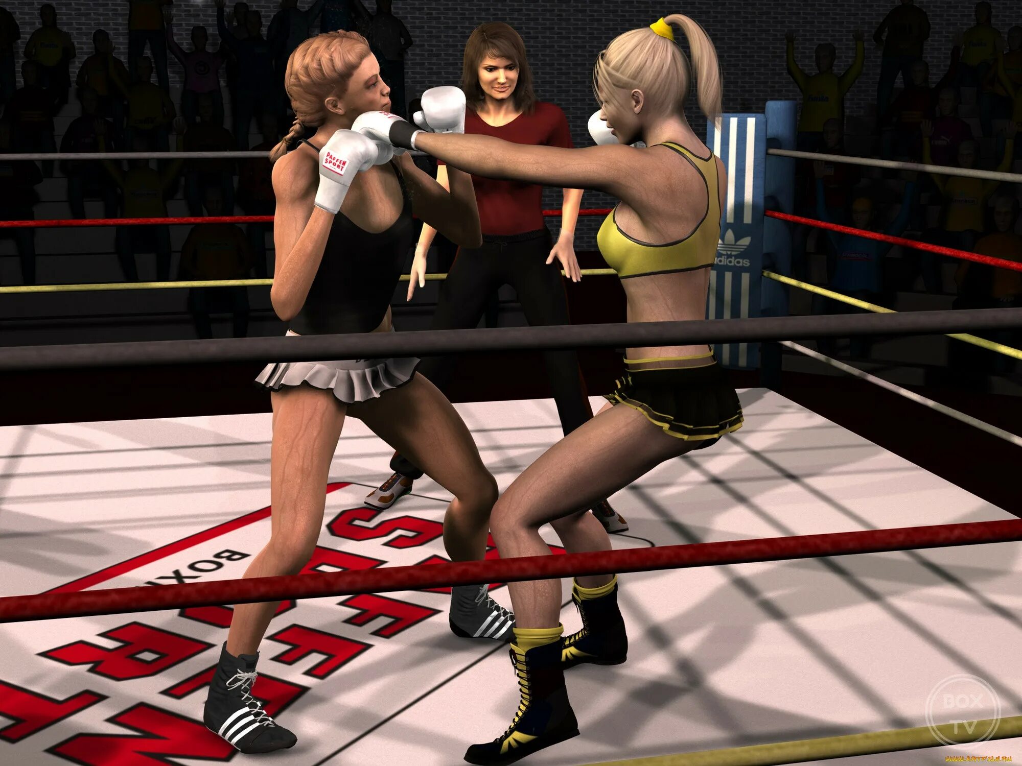 Untilited boxing game. Женский бокс 3d. Девушка бокс 3d. Игра бокс девушки. Женский бокс в бикини на ринге.