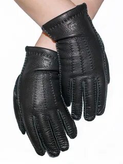 Перчатки из кожи оленя женские