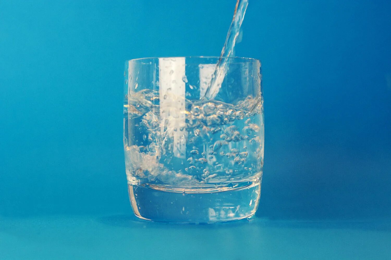 Plain water. Plain water