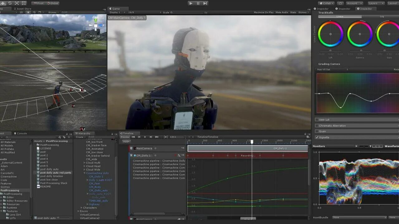 Разработка игр на unity 2018. Таймлайн разработки игры. многопользовательские игры на unity. cinemachine unity. unity timeline.