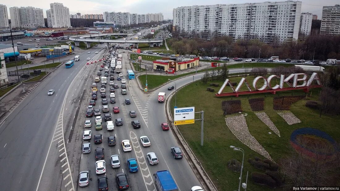 Как заезжать на мкад