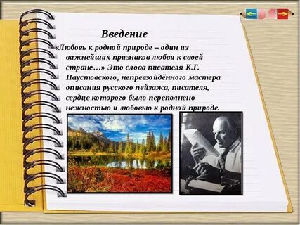 Любовь к родной литературе