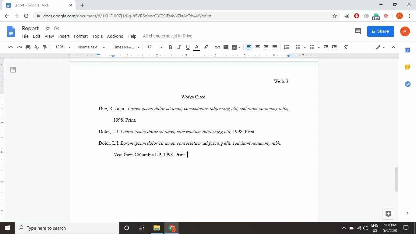 Google docs задания