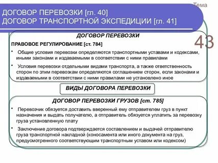 Обязанности сторон договора перевозки груза