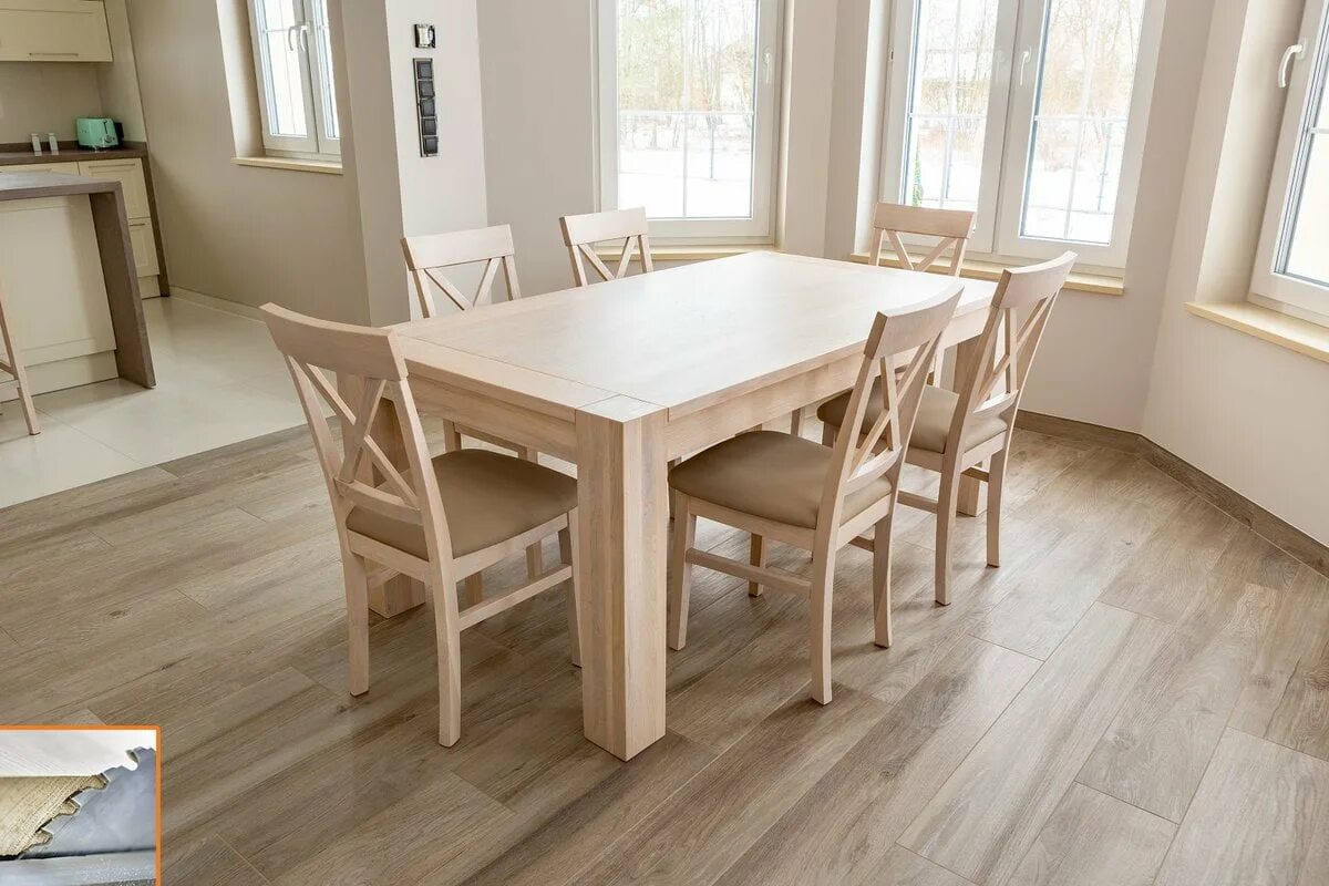 Светлые кухонные столы. Обеденный стол Jimi из массива дуба IMR-1051972. Стол 364560 беленый дуб. Дуб Небраска стол кухонный. Стол кухонный деревянный.
