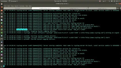 Syslog linux