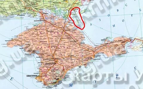Карта крыма и украины