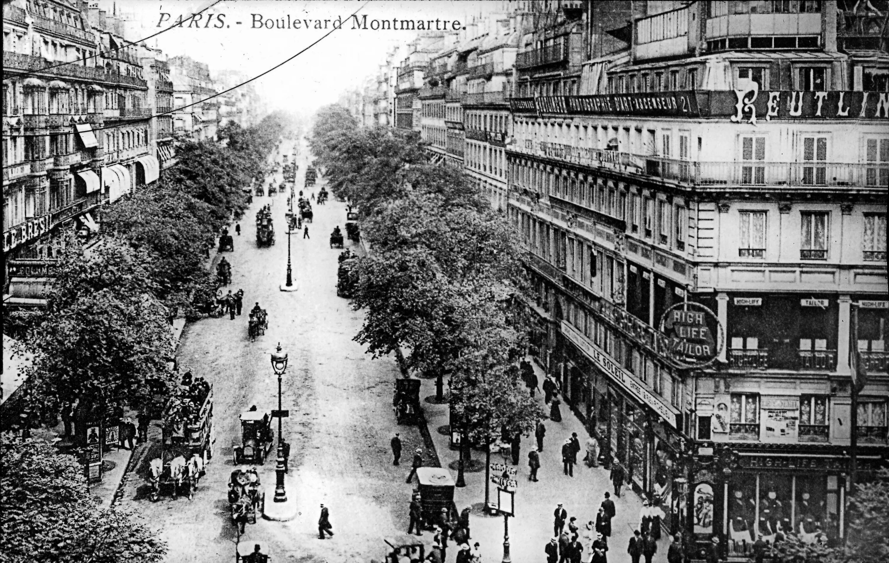 20 середина. Париж Монмартр 1890. Монмартр 19 века. Париже Монпарнас начало 20 века. Бульвар Монмартр в 19 веке.