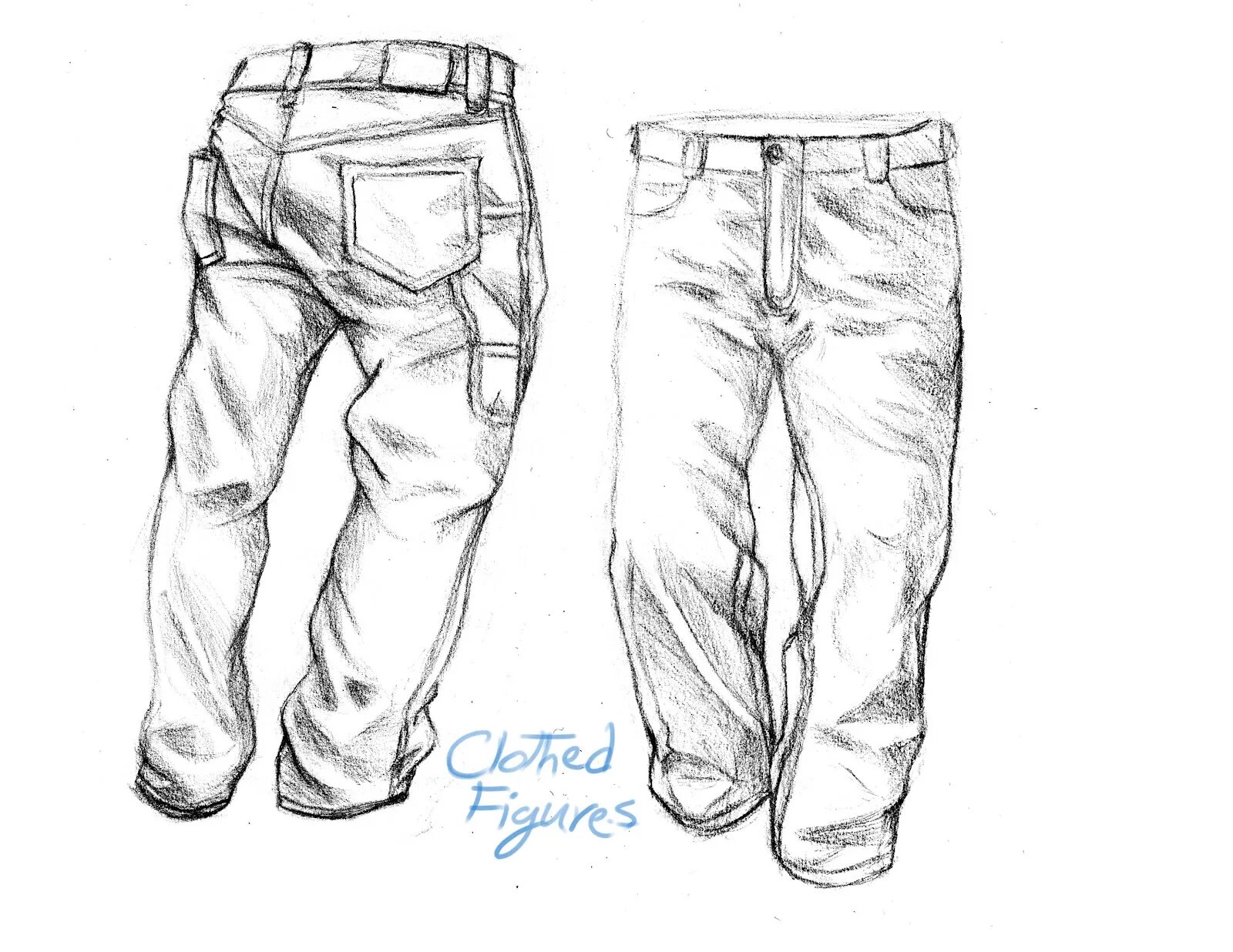 Как нарисовать джинсу. Рисунки на джинсах. Эскиз мужских брюк. Штаны набросок.