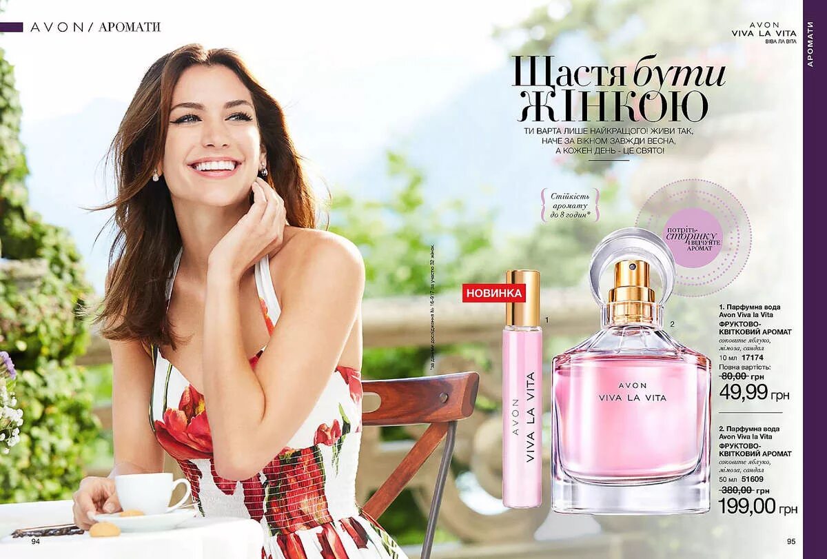 Avon vita. Духи Avon Viva la Vita. Эйвонская парфюмированная вода фита ла фита.