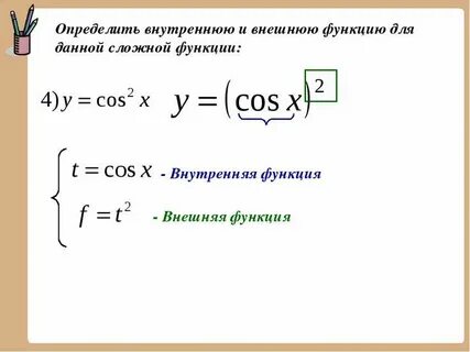 F x x 1 сложная функция