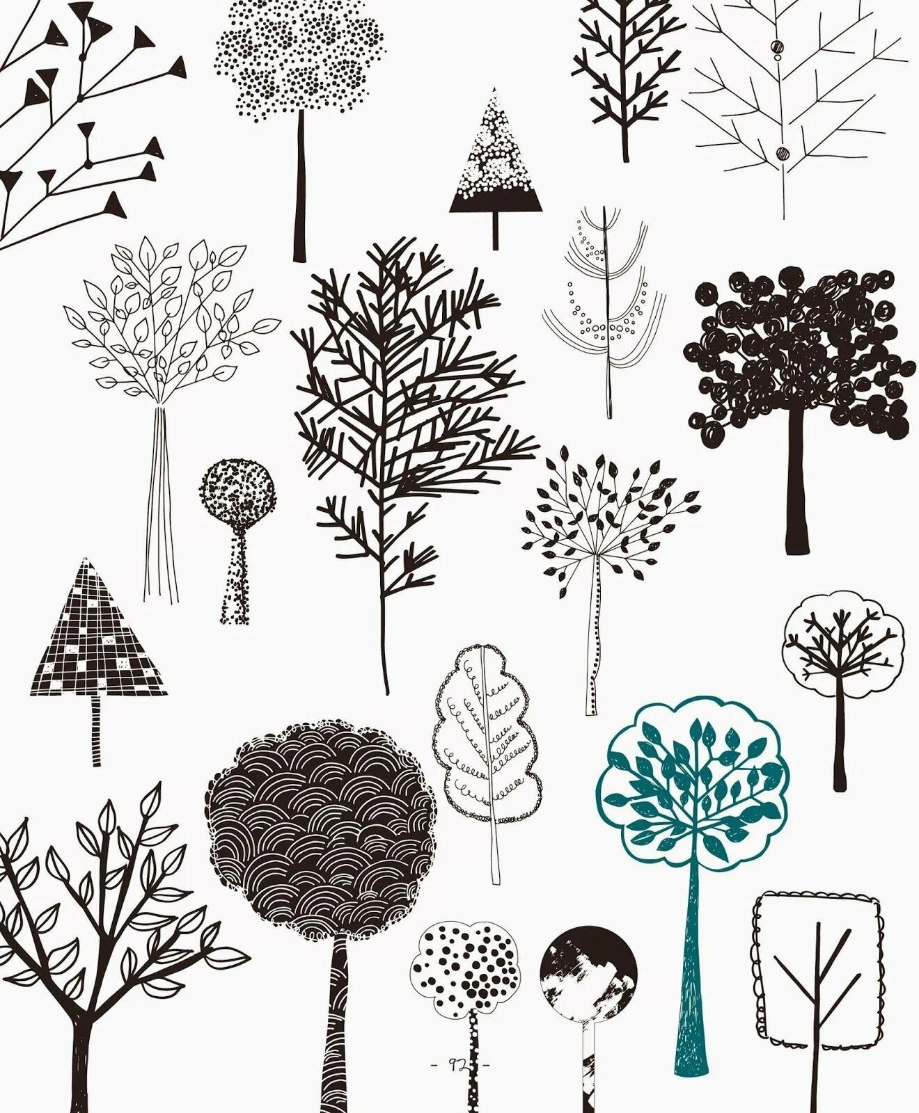 Стилизованные деревья в графике. Стилизованное дерево. Графическая стилизация дерева. Стилизация деревьев. Стилизованные формы деревьев.