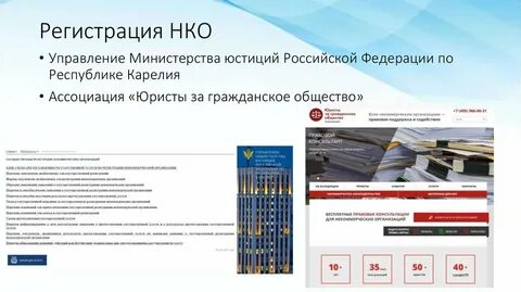 Некоммерческие организации создание регистрация