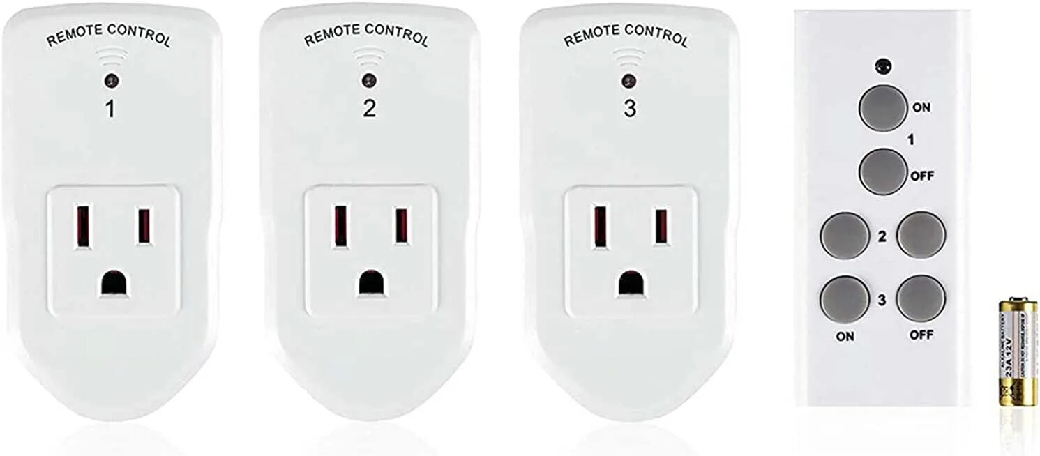 Control socket. Wireless remote control switch.