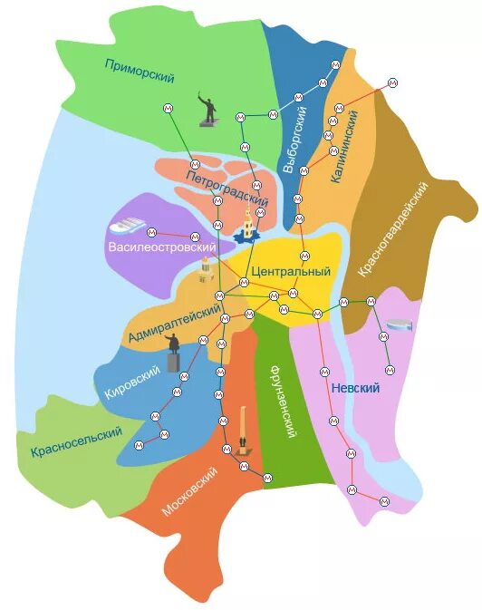 Карта СПБ по районам города. Районы СПБ на карте. Метро Санкт-Петербурга схема с районами. Районы Питера на карте с границами.