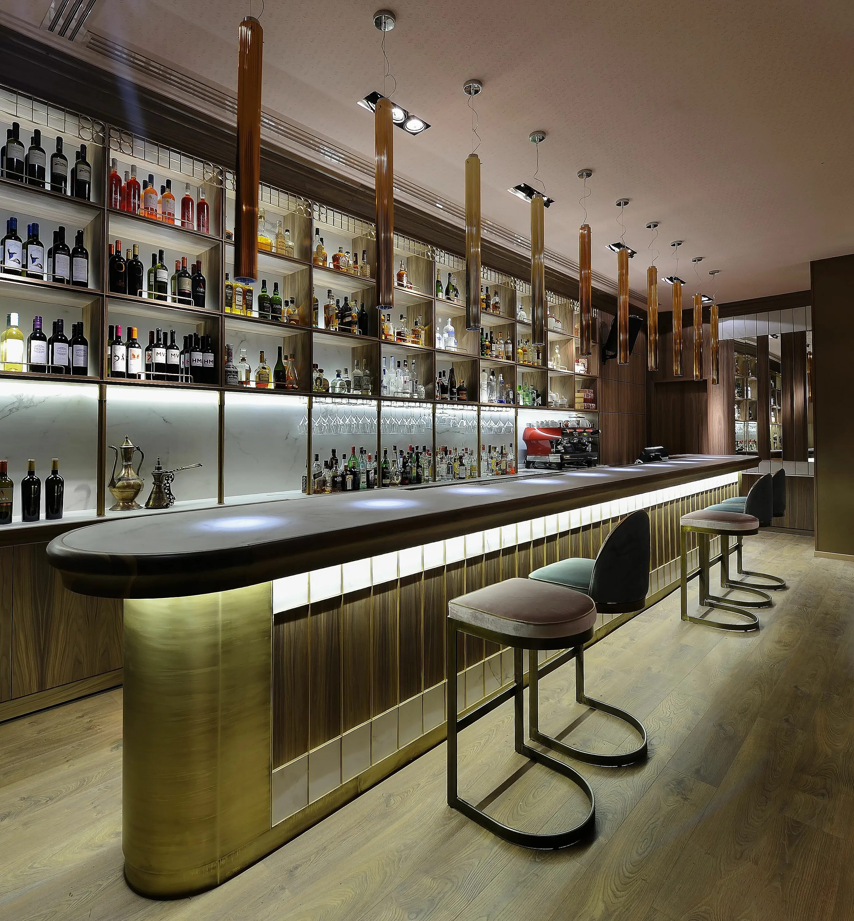 Stand of the bar