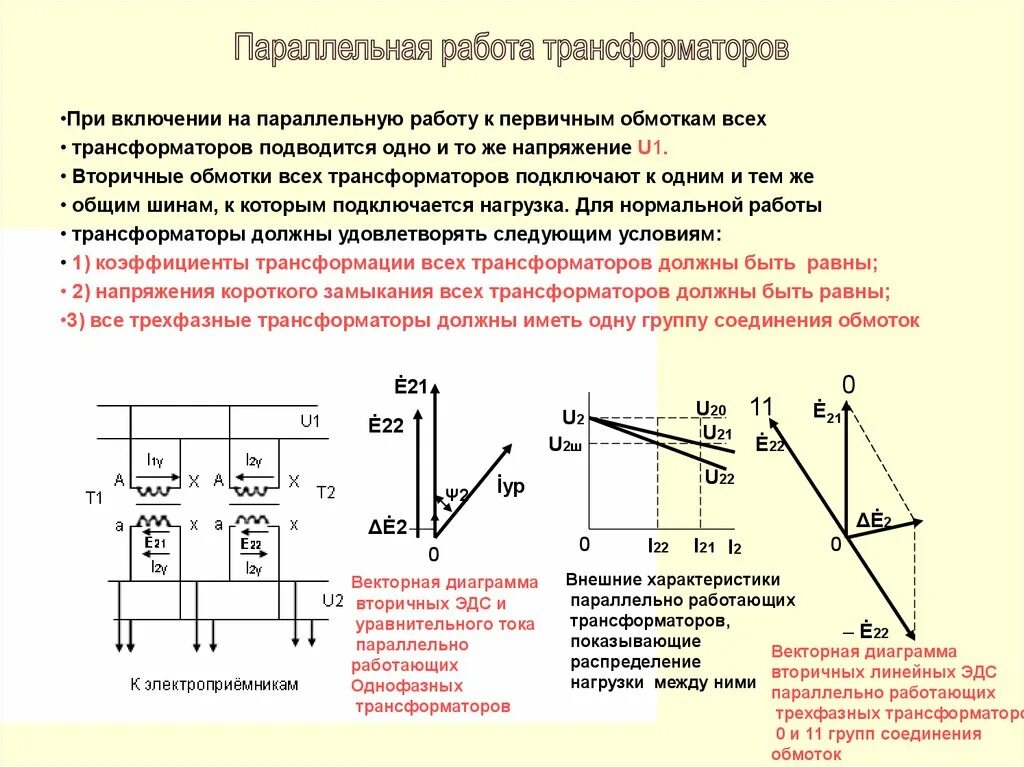 Не является условием параллельной работы трансформаторов. Схема включения трехфазных трансформаторов на параллельную работу. условия параллельной работы трехфазных трансформаторов. параллельное соединение трансформаторов условия. условия работы параллельной работы трансформаторов.