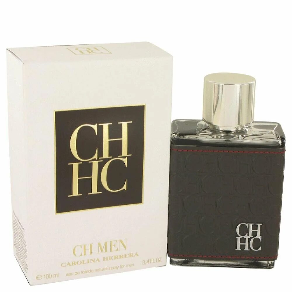 Мужская туалетная вода золотая. Carolina Herrera "Ch men" 100 ml. Carolina Herrera Herrera for men 7 ml.