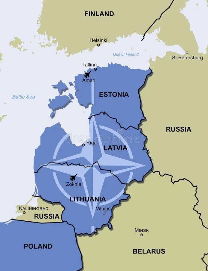 Нато латвия эстония. Карта НАТО. Прибалтика. Карта НАТО В Балтике. Страны Прибалтики в НАТО.