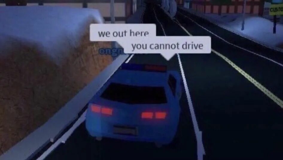 You cant Drive fast its li.