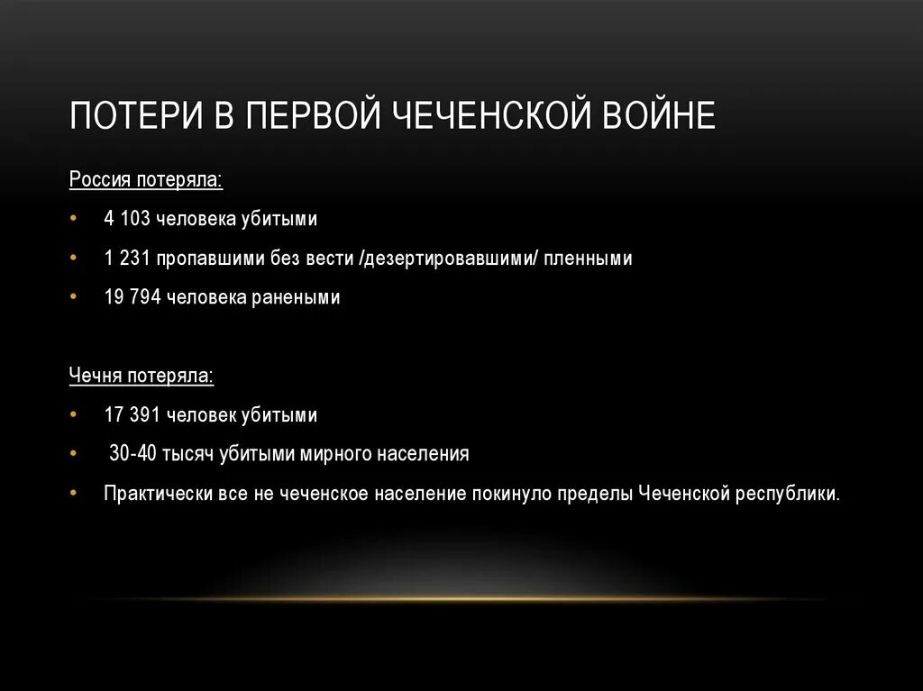 Сколько погибших с обеих сторон. Потери во второй Чеченской войне.