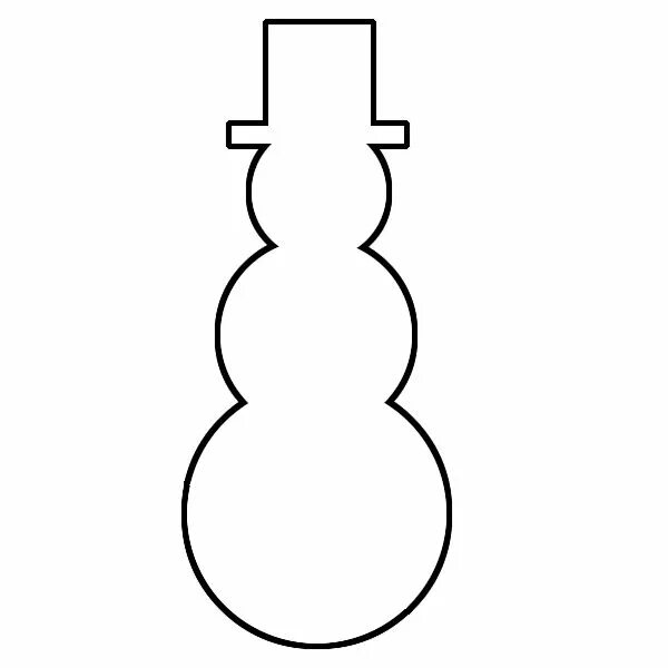 Снеговик шаблон для вырезания Snowman Template Snowman crafts preschool, Snowmen activities, Preschool christm