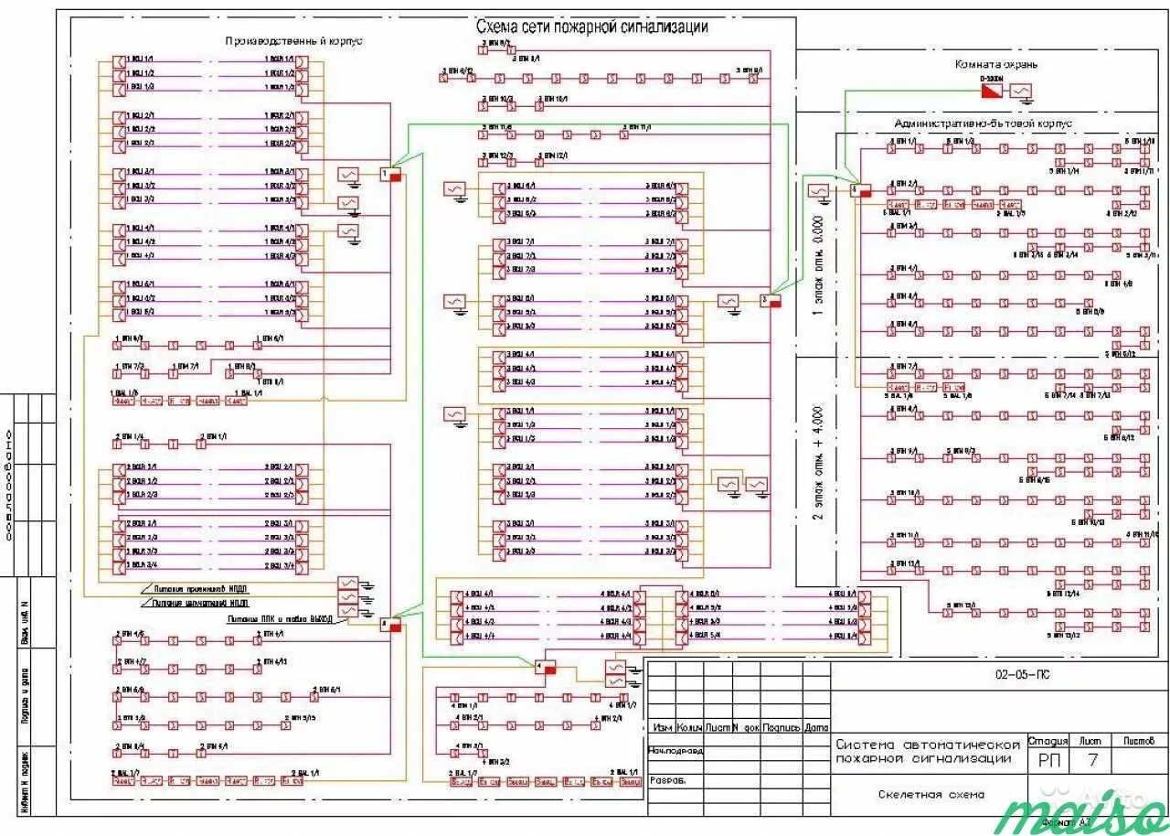 Проект апс и соуэ. Исполнительная схема подключения пожарной сигнализации. Исполнительный чертеж сетей пожарной сигнализации. Пример исполнительной схемы пожарной сигнализации. Исполнительная схема монтаж пожарной сигнализации.